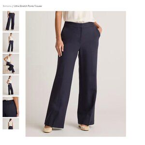 Quince Ultra-Stretch Ponte Trouser - navy